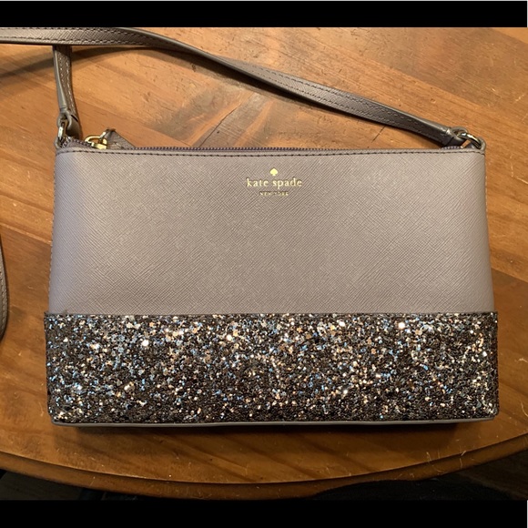 Kate Spade Grey Sparkle Purse